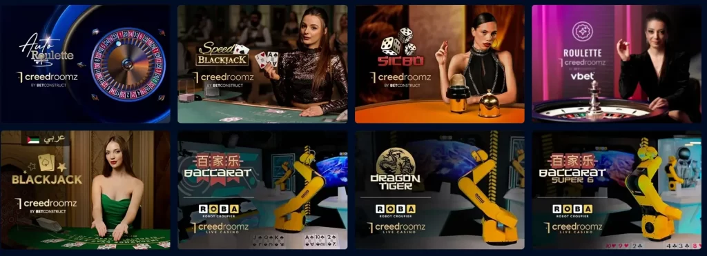 Live Casino Vbet. Казино з живим дилером