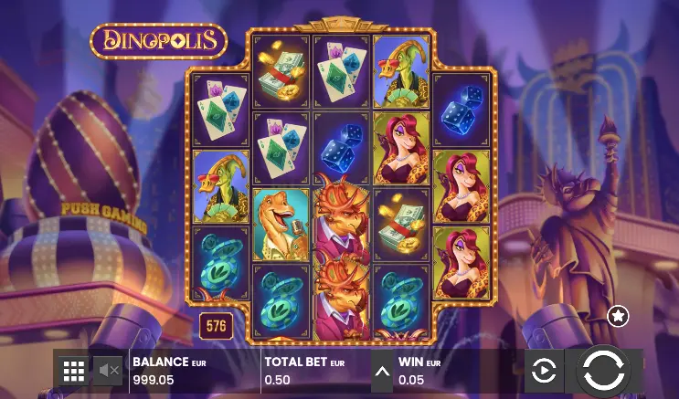 Символи слота Dinopolis