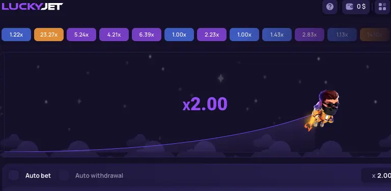 Символи слота Lucky Jet