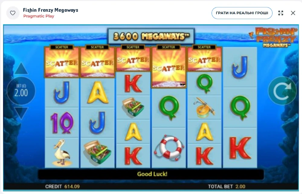 Fishin Frenzy Megaways