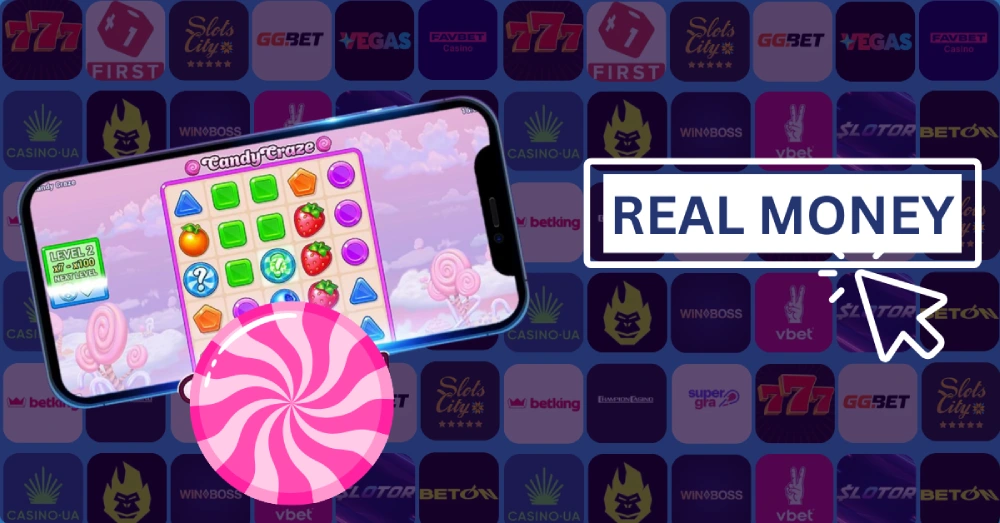 Гра на гроші в онлайн слоти candy